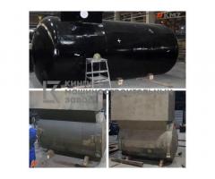 Резервуары горизонтальные для хранения светлых и темных нефтепродуктов.
